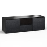 Salamander Designs Chameleon Collection Chicago 236 Triple Speaker Integrated Cabinet (Textured Black Oak with Black Glass Top)