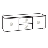 Salamander Designs Chameleon Collection Chicago 236 Triple Speaker Integrated Cabinet (Textured Black Oak with Black Glass Top)