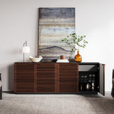BDI Corridor 8109 4-Door Storage Credenza (Chocolate Stained Walnut)