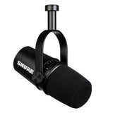 Shure MV7 USB/XLR Dynamic Microphone for Podcasting, Recording, Live Streaming & Gaming with Built-in Headphone Output (Black)