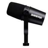 Shure MV7 USB/XLR Dynamic Microphone for Podcasting, Recording, Live Streaming & Gaming with Built-in Headphone Output (Black)