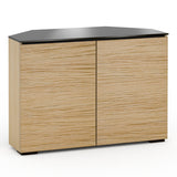 Salamander Chameleon Denver 323 Twin Corner AV Cabinet (Natural Oak with Black Glass Top)