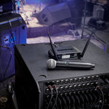 Shure GLXD24+/SM58-Z3 Dual Band Wireless System with GLXD4+ Tabletop Receiver & GLXD2+/SM58 Handheld Microphone