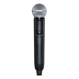 Shure GLXD24R+/SM58-Z3 Dual Band Wireless System with GLXD4R+ Half-Rack Receiver & GLXD2+/SM58 Handheld Microphone