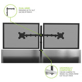 Kanto DML2000 Fully Adjustable Dual Arm Desktop Monitor Mount