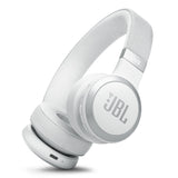 JBL Live 670NC Wireless On Ear Noise Cancelling Headphone Bundle with gSport Case (White)