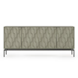 BDI Mesa 7639 4-Door Credenza (Moss with Carbon Base)