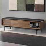 BDI LINQ Bench 9102 with Leather Cushion