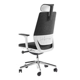 BDI Coda 3522 Ergonomic Task Chair with High-Performance Mesh Fabric (Oyster & Grey)
