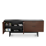 BDI Corridor 6529 Credenza Cabinet (Chocolate Stained Walnut)