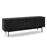 BDI Align Media + Storage 7479CO-EBO Quad Cabinet with Console Base (Ebonized Ash)