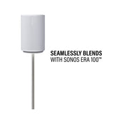 Sanus Height-Adjustable Speaker Stands for Sonos Era 100 - Pair (White)