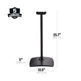Sanus Height-Adjustable Speaker Stands for Sonos Era 300 - Pair (Black)