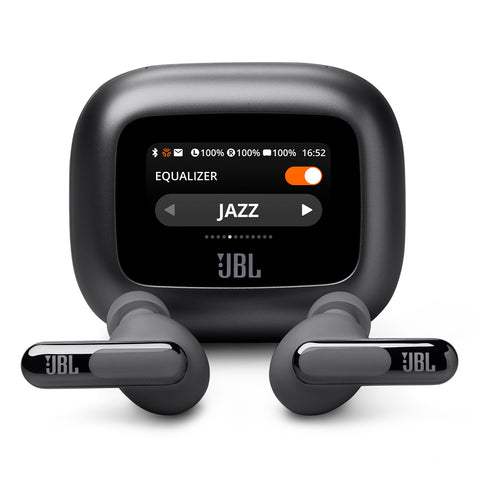 JBL Live Beam 3 Noise-Cancelling Earbuds with Smart Case (Black)