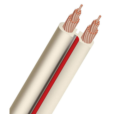 AudioQuest X2 Unterminated White Speaker Cable - 30 ft. (9.14m)