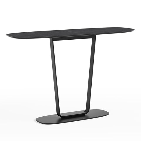 BDI Cloud 9 1183 Console Table with Porcelain Top (Nimbus Black)