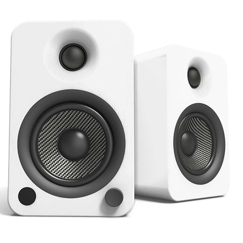 Kanto YU4 Powered Bookshelf Speakers with Built-In Bluetooth - Pair (Matte White)