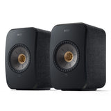KEF LSX II Bookshelf Speakers - Pair (Black)