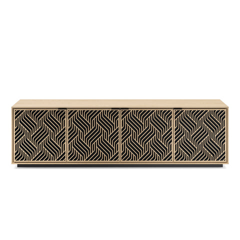 BDI Elements 8703 Weave Media Cabinet (Washed Oak)