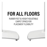 Sanus Height-Adjustable Speaker Stands for Sonos Era 100 - Pair (White)