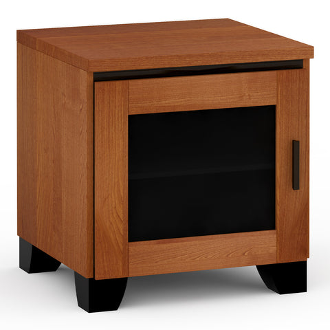 Salamander Designs Chameleon Collection Elba 217 AV Cabinet (Wide Framed American Cherry Doors with Smoked Glass Inserts)