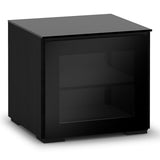 Salamander Designs Chameleon Collection Oslo 217 SE Subwoofer Enclosure AV Cabinet (Black Oak with Smoked Glass Doors & Black Glass Top)