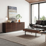 BDI Corridor 8109 4-Door Storage Credenza (Chocolate Stained Walnut)
