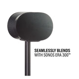 Sanus Fixed-Height Speaker Stands for Sonos Era 300 - Pair (Black)