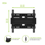 Kanto SDX600 Full-Motion Anti-Theft Security TV Mount for 37" - 65" TV