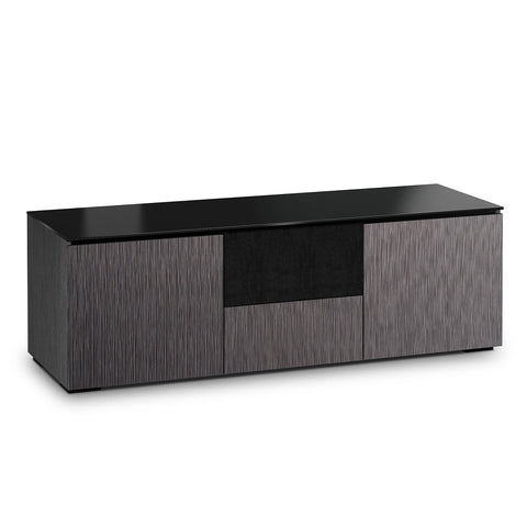 Salamander Designs Chameleon Collection Seattle 236 Triple Speaker Integrated Cabinet (Gray Oak with Black Glass Top)