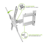 Kanto M300 Full Motion Single Stud TV Mount for 26" - 55" TV (White)