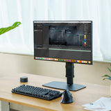 Kanto DTS1000 Universal Desktop Stand with Adjustable Height, Tilt, and Swivel for 17" - 32" Monitors