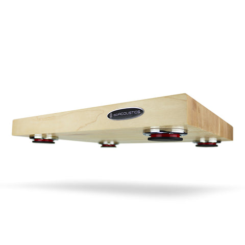 IsoAcoustics Delos 18" x 15" Turntable Isolation Platform (Maple)