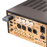 Advance Paris A10 Classic Integrated Amplifier Bundle with X-FTB02 aptX HD Bluetooth Receiver