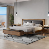 BDI LINQ Bench 9102 with Leather Cushion