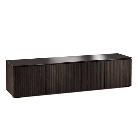 Salamander Designs Chameleon Collection Manhattan 247 Quad AV Cabinet (Maro Ebony Doors and Sides, Black Glass Top)