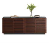 BDI Corridor 8109 4-Door Storage Credenza (Chocolate Stained Walnut)