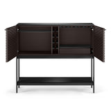 BDI Corridor 5621 SV Bar with Wine Storage and Adjustable Shelves (Charcoal Stained Ash)