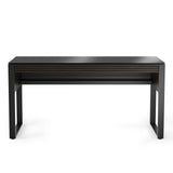 BDI Corridor 6501 Desk with Keyboard Drawer (Charcoal Stained Ash)