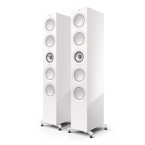 KEF R11 Meta Floorstanding Speaker - Pair (Gloss White)