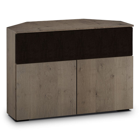Salamander Designs Chameleon Collection Lancaster 329 Twin Speaker Integrated Corner Cabinet (Rough-Sawn Barnboard Oak)