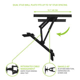 Kanto SDX600 Full-Motion Anti-Theft Security TV Mount for 37" - 65" TV