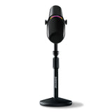 Shure MV7+ Hybrid Output USB-C & XLR Podcast Microphone & Desktop Stand (Black)