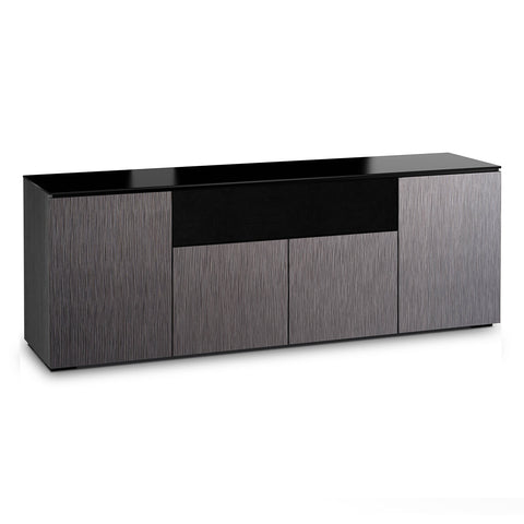 Salamander Designs Chameleon Collection Seattle 345 Quad Speaker Integrated Cabinet (Gray Oak with Black Glass)