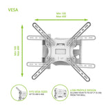 Kanto M300 Full Motion Single Stud TV Mount for 26" - 55" TV (White)