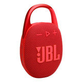 JBL Clip 5 Ultra Portable Bluetooth Speaker with gSport Carbon Fiber Case (Red)