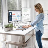 Kanto DML2000 Fully Adjustable Dual Arm Desktop Monitor Mount