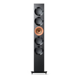 KEF Reference 5 Meta Floorstanding Speaker - Pair (High-Gloss Black/Copper)