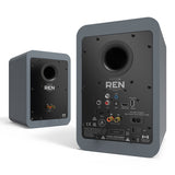 Kanto REN Powered Bluetooth Bookshelf Speakers - Pair (Matte Grey)