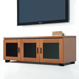 Salamander Designs Chameleon Collection Elba 237 Triple AV Cabinet (Wide Framed American Cherry Doors with Smoked Glass Inserts)